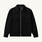 Carter | Men's Suede-Effect Jacket, Modern Smart Jacket | My Sweet Wardrobe | Black