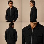 Carter | Men's Suede-Effect Jacket, Modern Smart Jacket | My Sweet Wardrobe