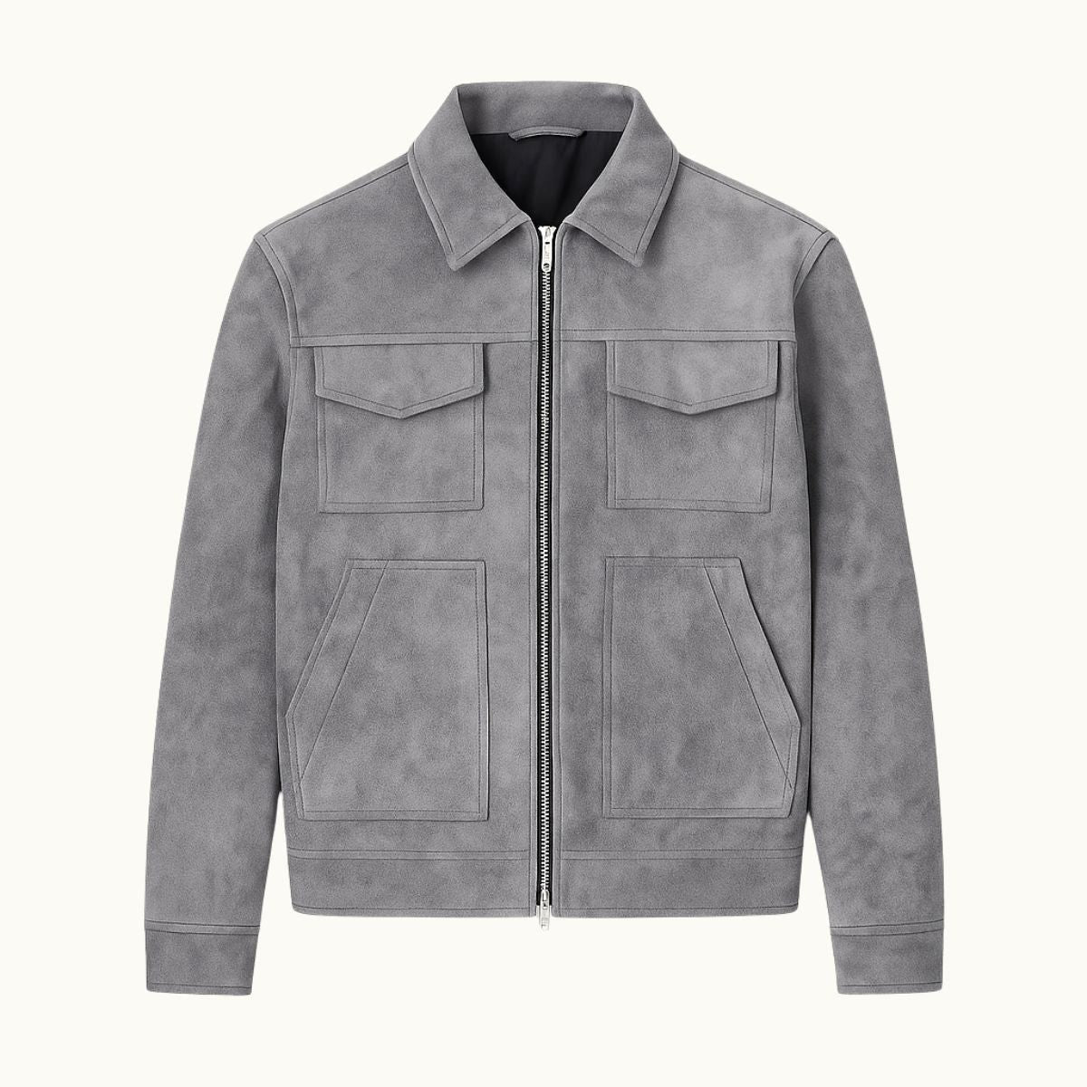 Carter | Men's Suede-Effect Jacket, Modern Smart Jacket | My Sweet Wardrobe