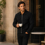 Carter | Men's Suede-Effect Jacket, Modern Smart Jacket | My Sweet Wardrobe