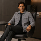 Carter | Men's Suede-Effect Jacket, Modern Smart Jacket | My Sweet Wardrobe