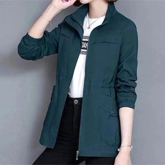 Catherine | Women's Lightweight Waterproof Trench Coat, Hooded Autumn Coat | My Sweet Wardrobe
