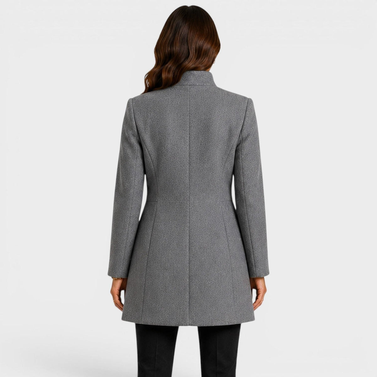 Camille | Women's Fitted Wool Coat, Classic Button-Front Coat | My Sweet Wardrobe