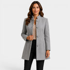 Camille | Women's Fitted Wool Coat, Classic Button-Front Coat | My Sweet Wardrobe