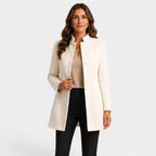 Camille | Women's Fitted Wool Coat, Classic Button-Front Coat | My Sweet Wardrobe