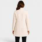 Camille | Women's Fitted Wool Coat, Classic Button-Front Coat | My Sweet Wardrobe