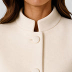 Camille | Women's Fitted Wool Coat, Classic Button-Front Coat | My Sweet Wardrobe
