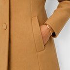 Camille | Women's Fitted Wool Coat, Classic Button-Front Coat | My Sweet Wardrobe