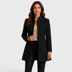 Camille | Women's Fitted Wool Coat, Classic Button-Front Coat | My Sweet Wardrobe