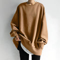 Cecilia | Women's Oversized Knit Jumper, Textured Cosy Jumper | My Sweet Wardrobe | Brown