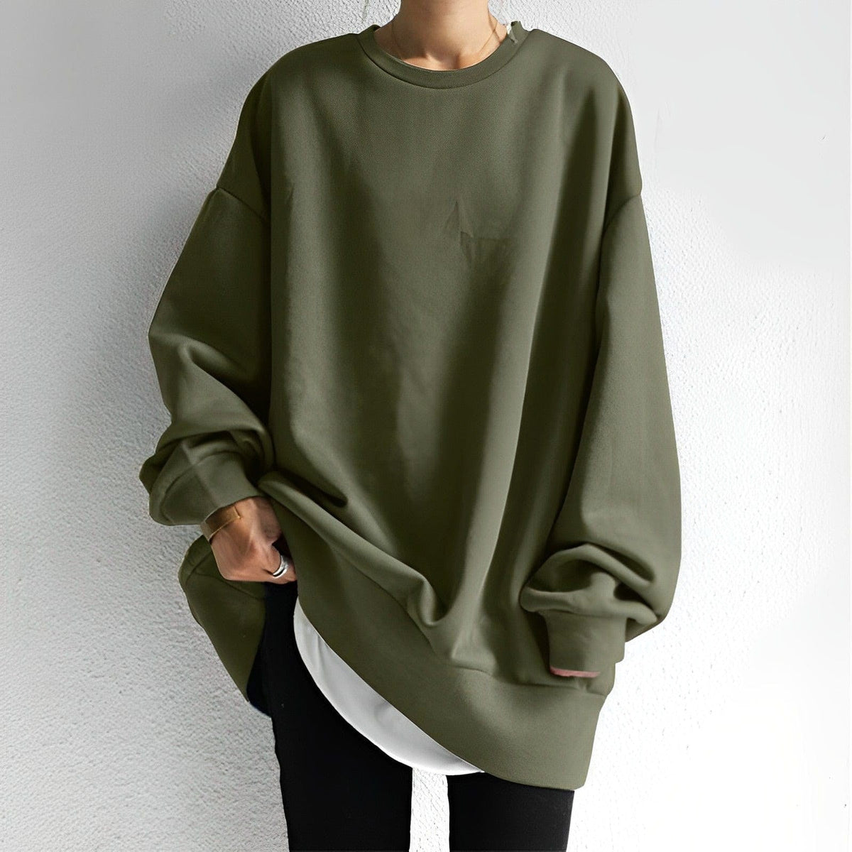 Cecilia | Women's Oversized Knit Jumper, Textured Cosy Jumper | My Sweet Wardrobe | Orange