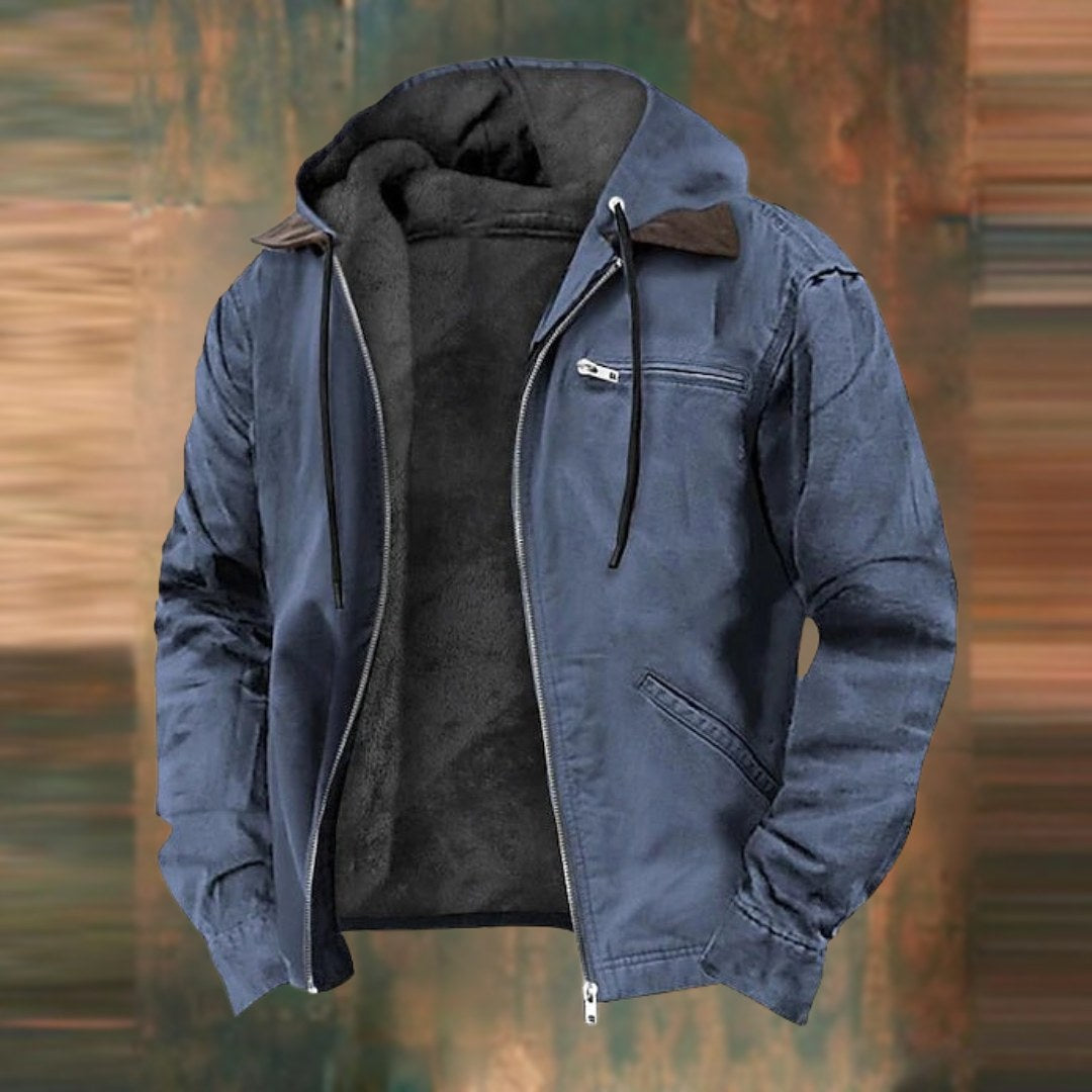 Charles | Men's Tailored Autumn Jacket with Pockets, Smart Wool-Blend Jacket | My Sweet Wardrobe | Grey