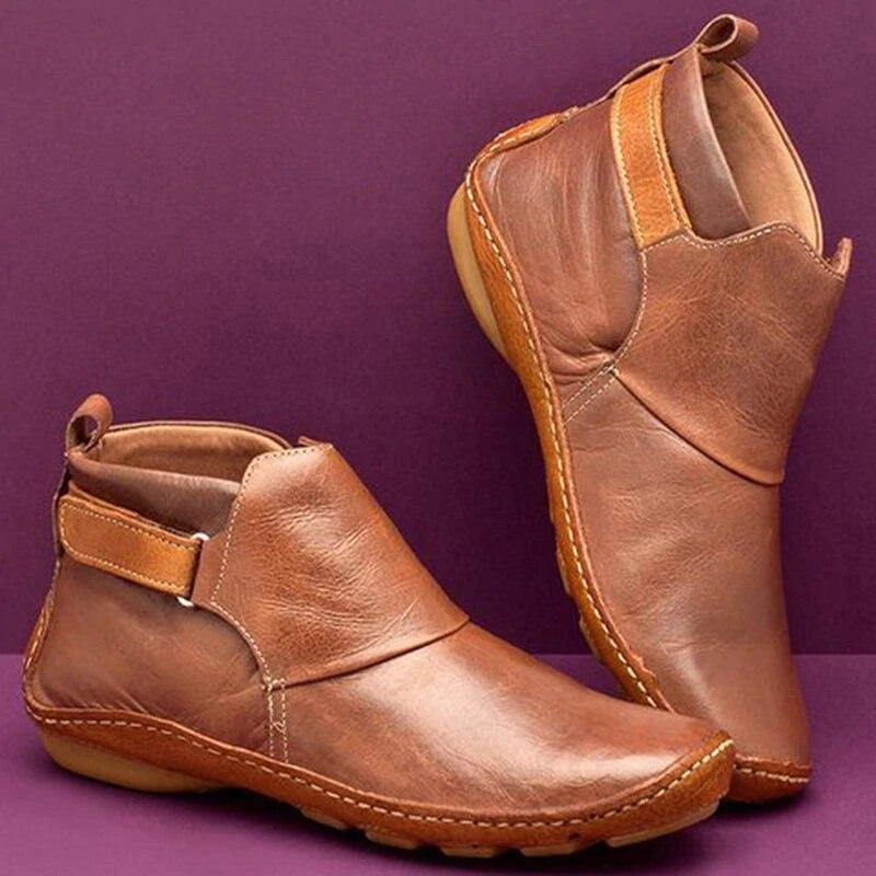 Charlotte | Women's Orthopaedic Ankle Boots, Supportive Autumn Boots | My Sweet Wardrobe | Brown
