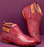 Charlotte | Women's Orthopaedic Ankle Boots, Supportive Autumn Boots | My Sweet Wardrobe | Red