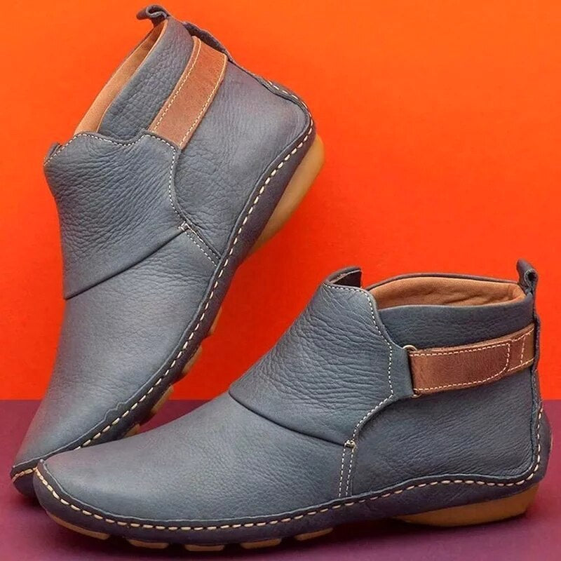 Charlotte | Women's Orthopaedic Ankle Boots, Supportive Autumn Boots | My Sweet Wardrobe | Grey