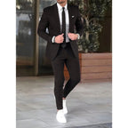 Christian | Men's Two-Piece Suit, Classic Wedding Suit | My Sweet Wardrobe | Black