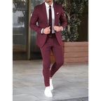 Christian | Men's Two-Piece Suit, Classic Wedding Suit | My Sweet Wardrobe | Black