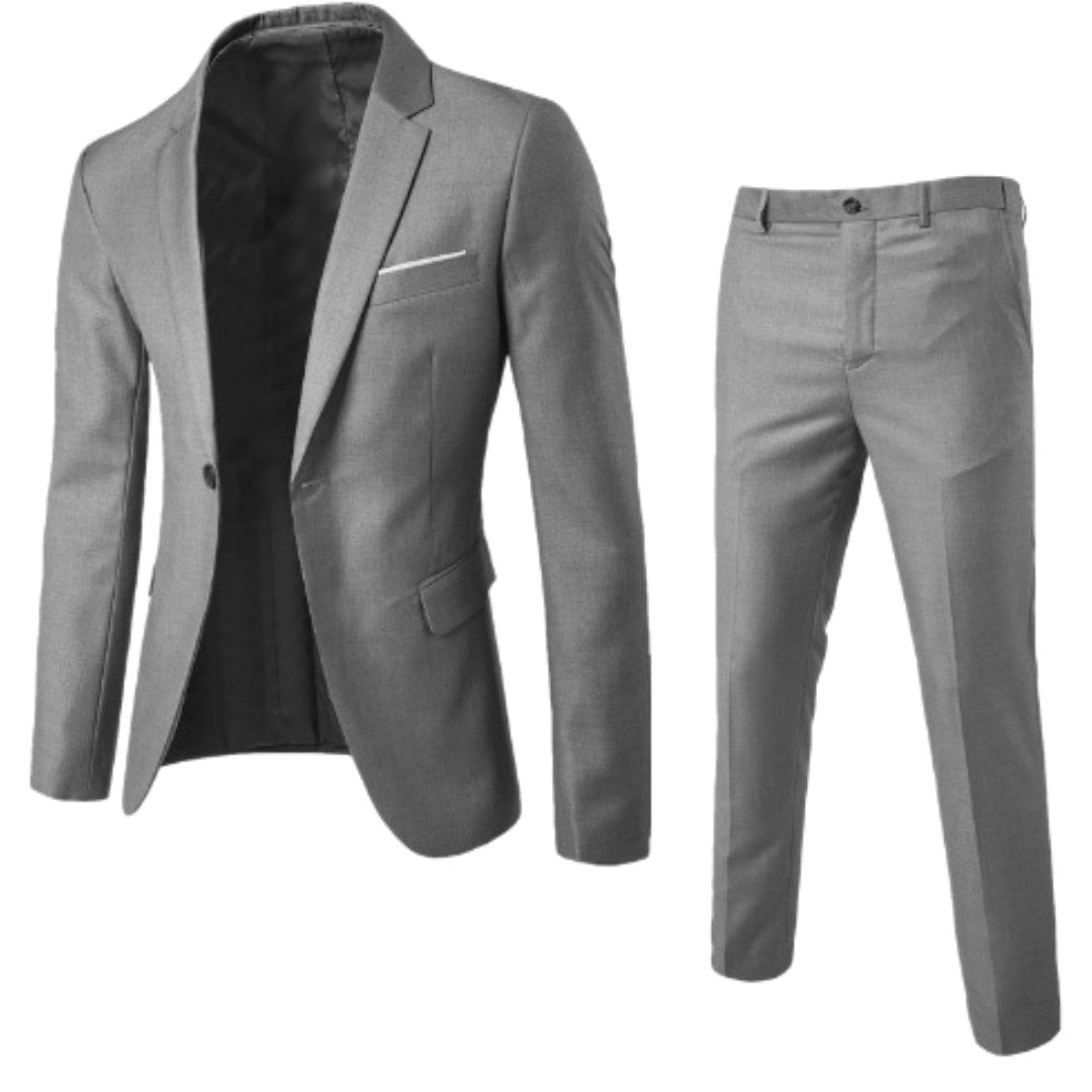 Christian | Men's Two-Piece Suit, Classic Wedding Suit | My Sweet Wardrobe | Black