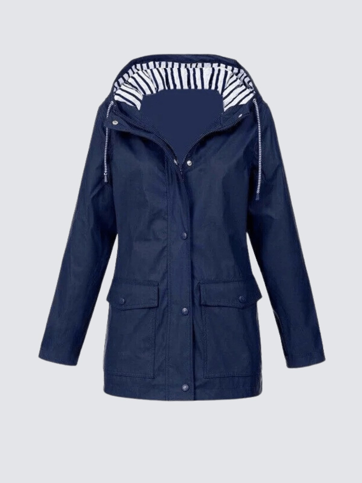 Christine | Women's Waterproof Lightweight Windbreaker Jacket, Water-Resistant Outdoor Jacket | My Sweet Wardrobe | Marine Blue