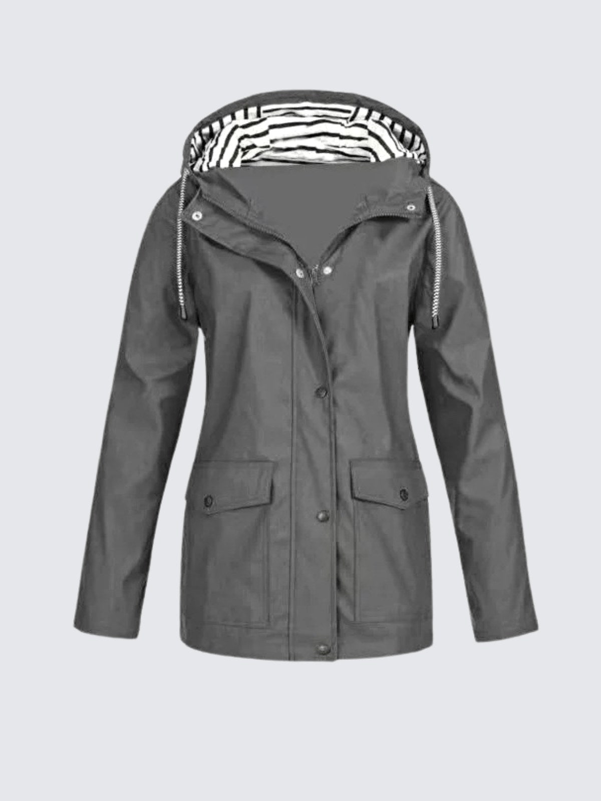 Christine | Women's Waterproof Lightweight Windbreaker Jacket, Water-Resistant Outdoor Jacket | My Sweet Wardrobe | White