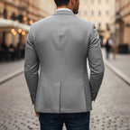 Christoph | Men's Slim Fit Single-Button Blazer, Elegant Blazer | My Sweet Wardrobe | Grey