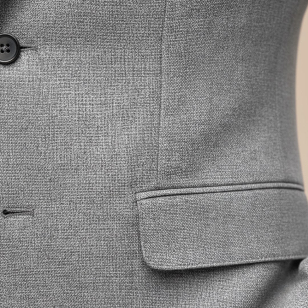 Christoph | Men's Slim Fit Single-Button Blazer, Elegant Blazer | My Sweet Wardrobe | Grey