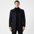 Christopher | Men's Classic Wool Overcoat, Tailored Formal Coat | My Sweet Wardrobe
