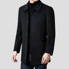 Christopher | Men's Classic Wool Overcoat, Tailored Formal Coat | My Sweet Wardrobe
