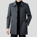 Christopher | Men's Classic Wool Overcoat, Tailored Formal Coat | My Sweet Wardrobe