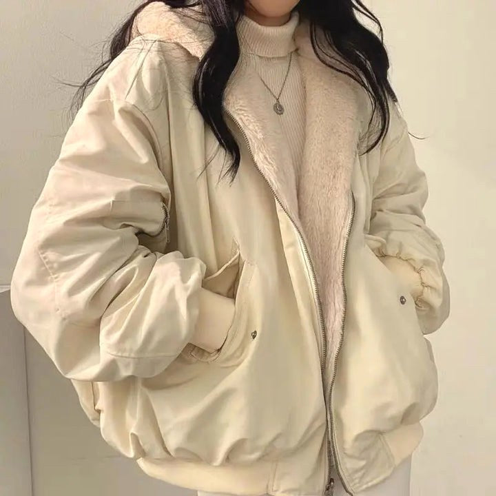 Clara | Women's Double-Layer Winter Jacket, Elegant Jacket with Thermal Insulation | My Sweet Wardrobe | Beige