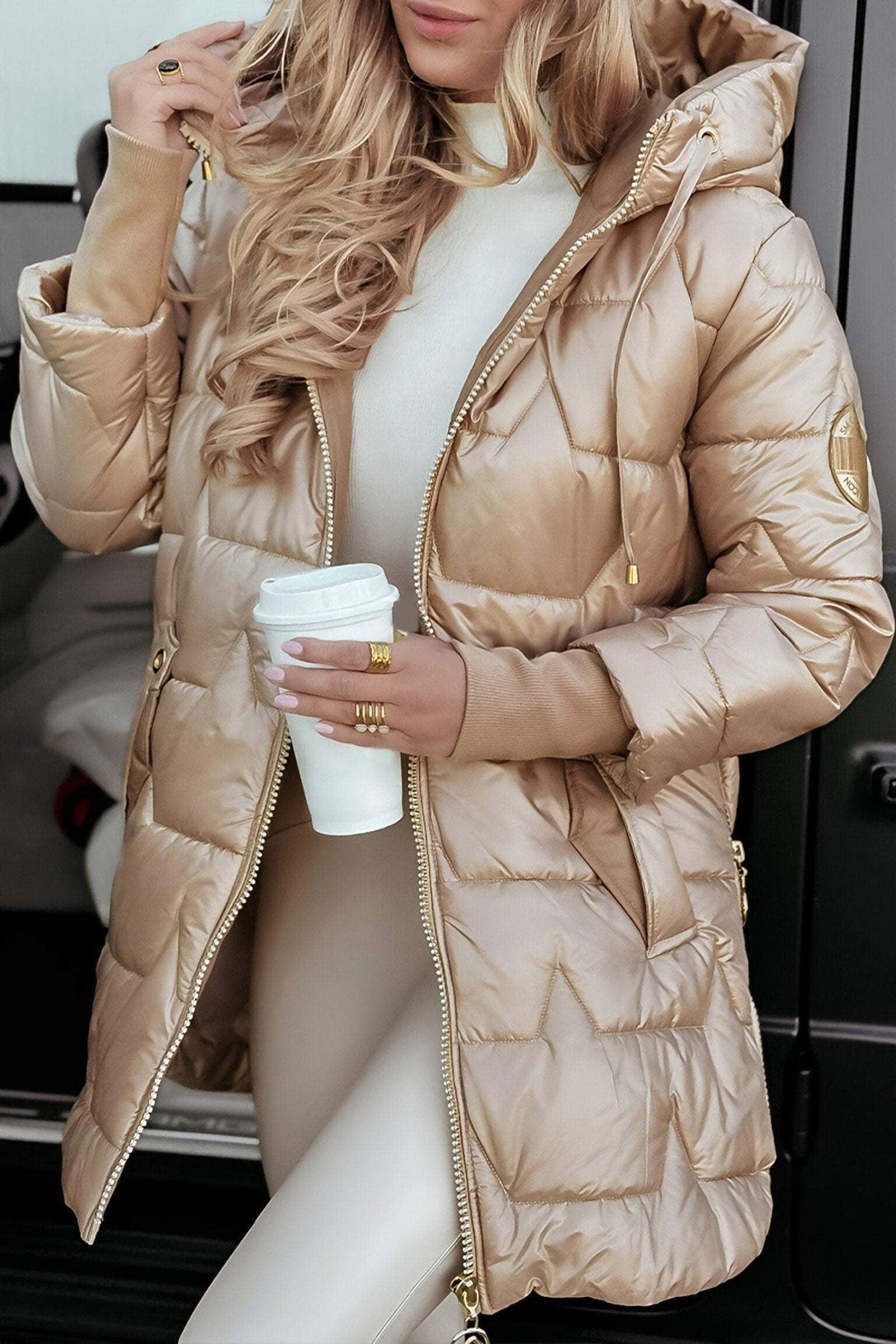 Clara | Elegant Transitional Coat with Classic Cut, Timeless Autumn Coat | My Sweet Wardrobe | Brown