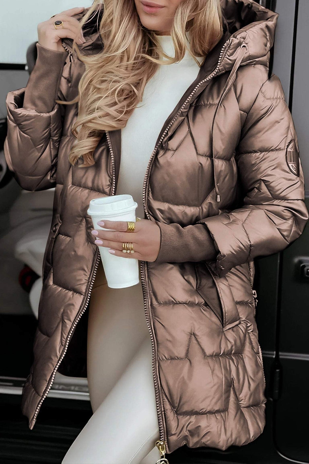 Clara | Elegant Transitional Coat with Classic Cut, Timeless Autumn Coat | My Sweet Wardrobe | Brown