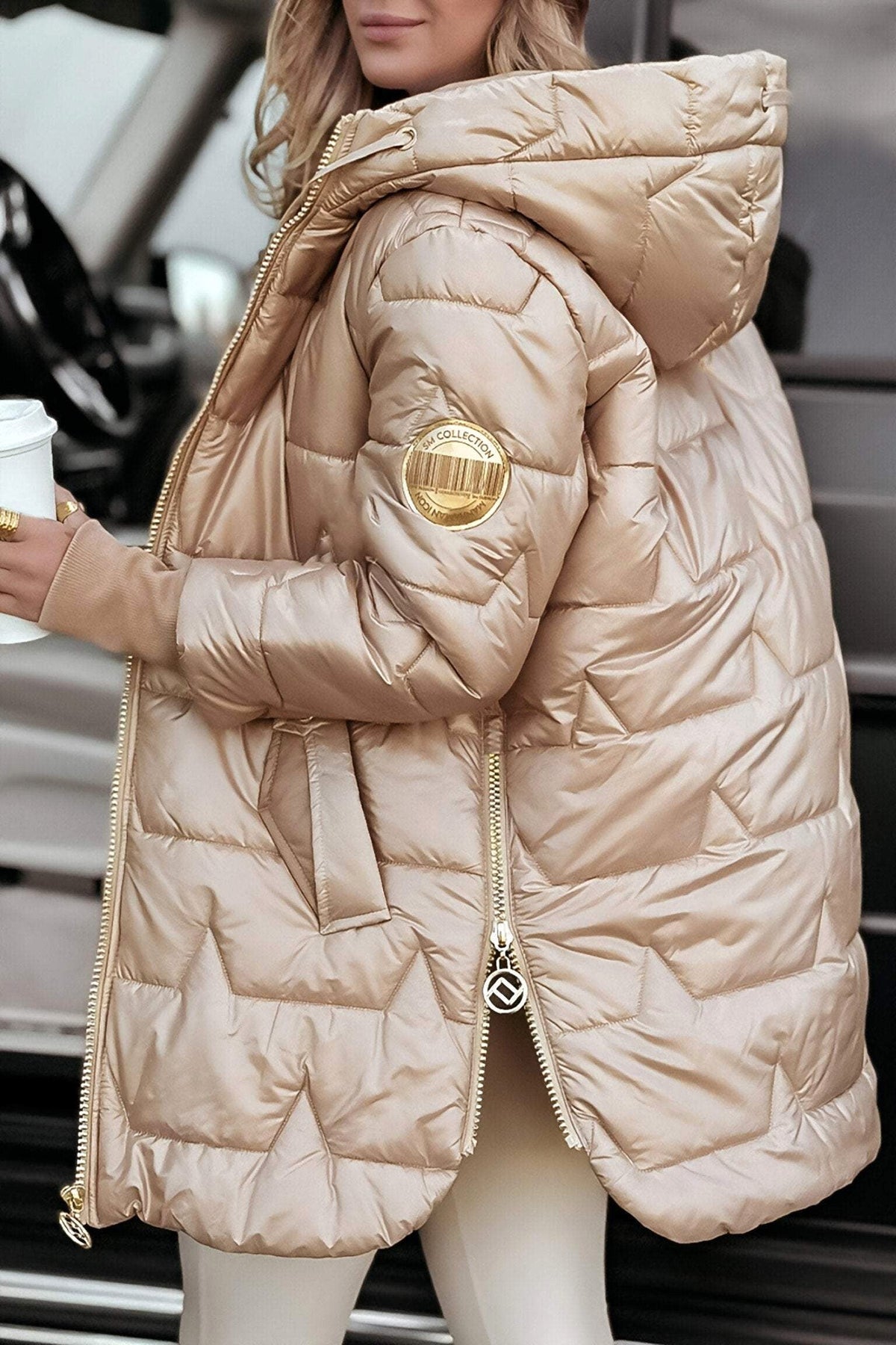 Clara | Elegant Transitional Coat with Classic Cut, Timeless Autumn Coat | My Sweet Wardrobe | Brown