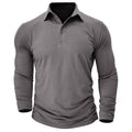 Claus | Men's Long-Sleeve Polo Shirt, Modern Polo Shirt | My Sweet Wardrobe | Military Green