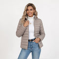Clemence | Women's Lightweight Quilted Jacket, Slim-Fit Zip Jacket | My Sweet Wardrobe | Grey
