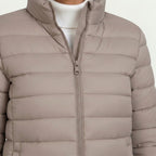 Clemence | Women's Lightweight Quilted Jacket, Slim-Fit Zip Jacket | My Sweet Wardrobe | Matcha colour