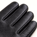 Cody | Men's Faux Leather Winter Driving Gloves, Wool-Lined Warm Gloves | Dressific