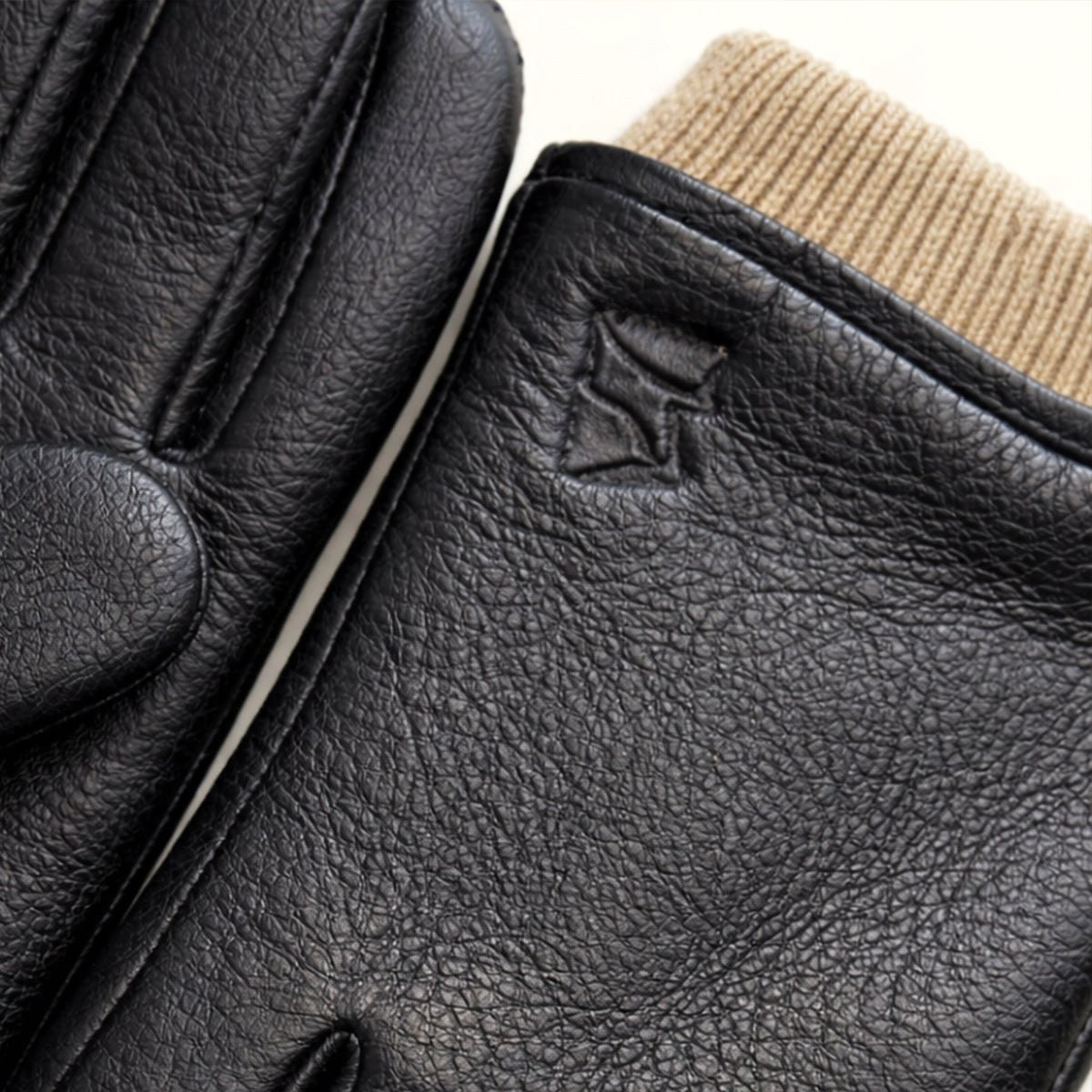Cody | Men's Faux Leather Winter Driving Gloves, Wool-Lined Warm Gloves | Dressific