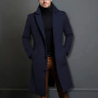 Cole | Men's Slim-Fit Long Overcoat, Tailored Autumn Coat | My Sweet Wardrobe