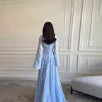 Colette | Women's Tiered Maxi Dress with Bell Sleeves, Formal Wedding Guest Dress | My Sweet Wardrobe | Light Yellow