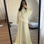 Colette | Women's Tiered Maxi Dress with Bell Sleeves, Formal Wedding Guest Dress | My Sweet Wardrobe | Pink