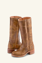 Colette | Women's Western Leather Cowboy Boots, Pointed-Toe Autumn Boots | My Sweet Wardrobe | Dark brown
