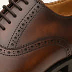 Colin | Men's Leather Brogue Dress Shoes, Formal Cowhide Loafers | Dressific