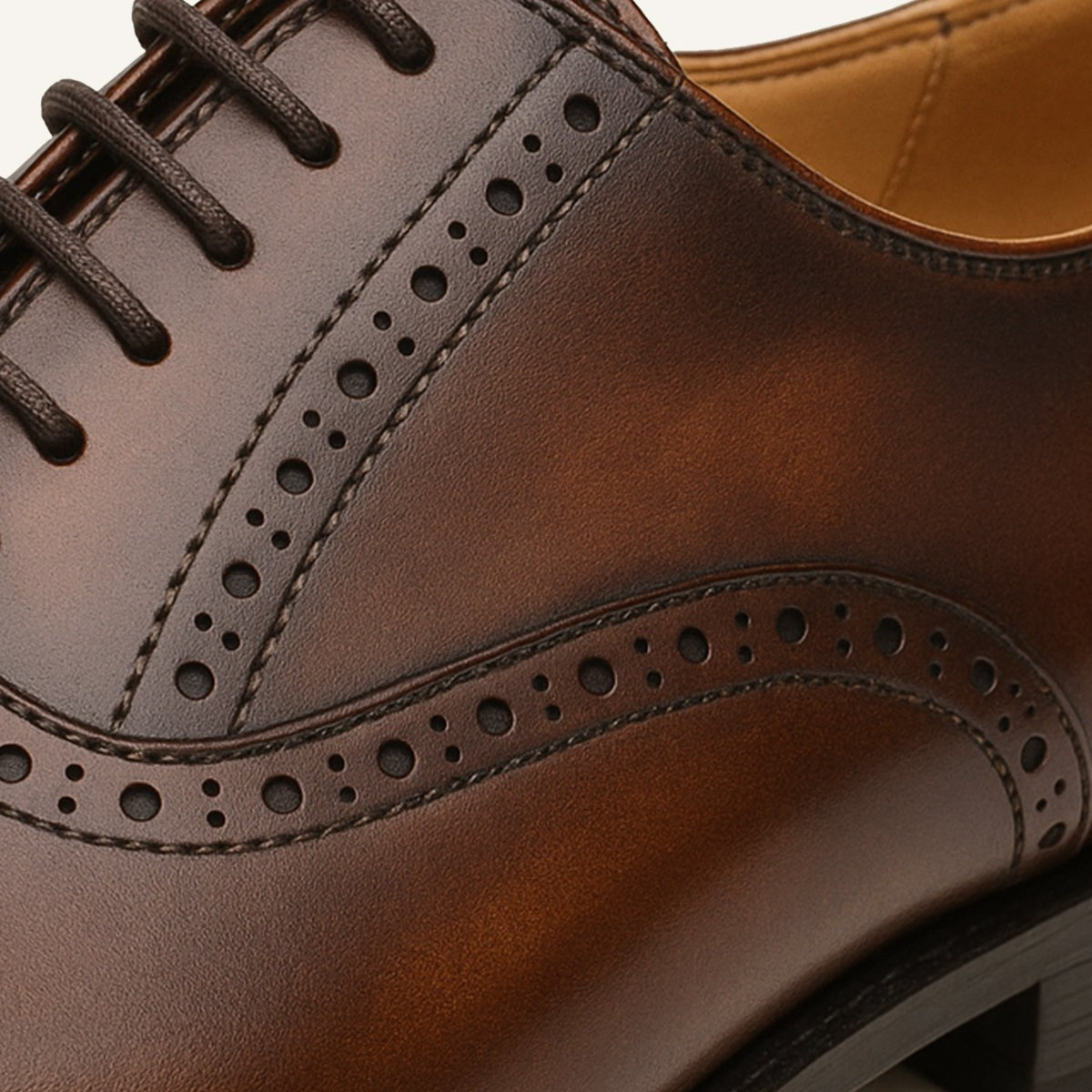 Colin | Men's Leather Brogue Dress Shoes, Formal Cowhide Loafers | Dressific