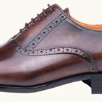 Colin | Men's Leather Brogue Dress Shoes, Formal Cowhide Loafers | Dressific