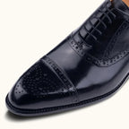 Colin | Men's Leather Brogue Dress Shoes, Formal Cowhide Loafers | Dressific