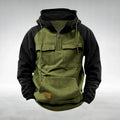 Colin | Men's Thick Cotton-Blend Hoodie, Warm Utility Hoodie | My Sweet Wardrobe | Green