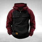 Colin | Men's Thick Cotton-Blend Hoodie, Warm Utility Hoodie | My Sweet Wardrobe | Pink