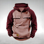 Colin | Men's Thick Cotton-Blend Hoodie, Warm Utility Hoodie | My Sweet Wardrobe | Grey