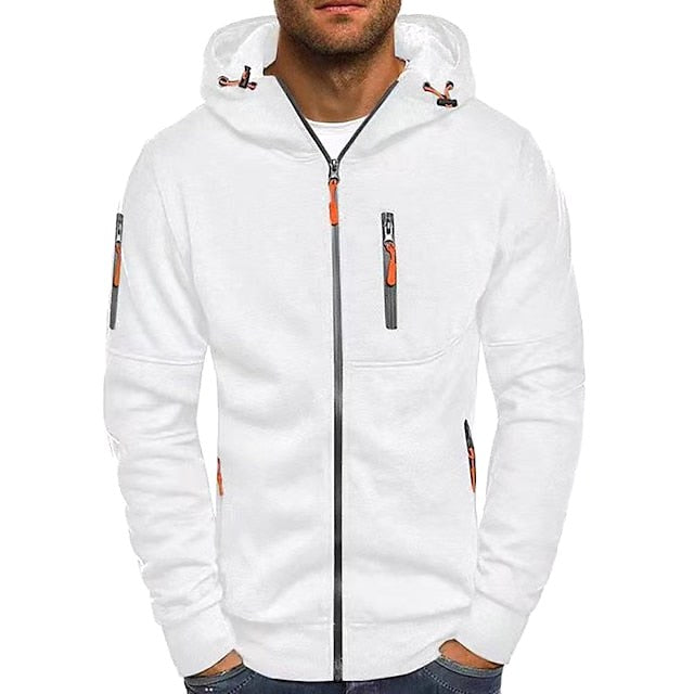 Connor | Men's Cotton Zip-Up Hoodie, Standard Fit Hooded Jumper | My Sweet Wardrobe